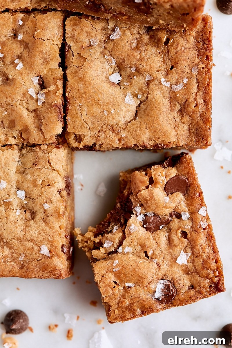 Chewy Chocolate Toffee Blondies Recipe 3 Chocolate Toffee Blondies
