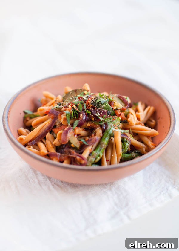 Spring Veggie Pasta | @sweetpotatosoul