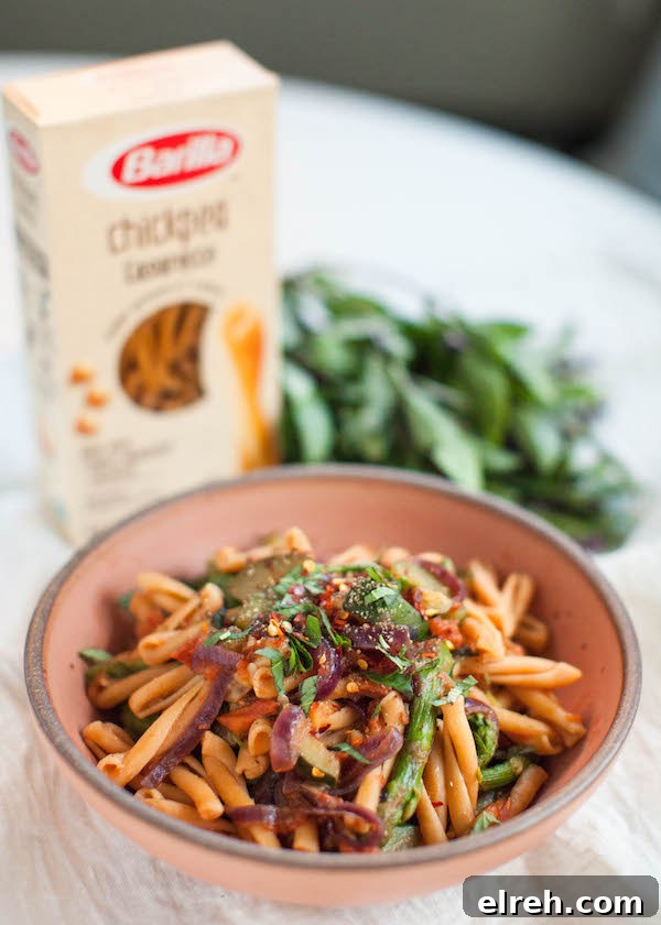 Spring Veggie Pasta | @sweetpotatosoul