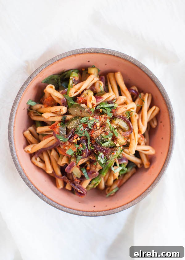 Spring Veggie Pasta | @sweetpotatosoul