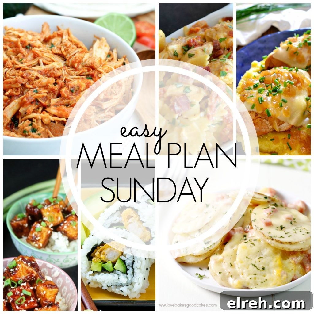 Easy Meal Plan Sunday - Week 63