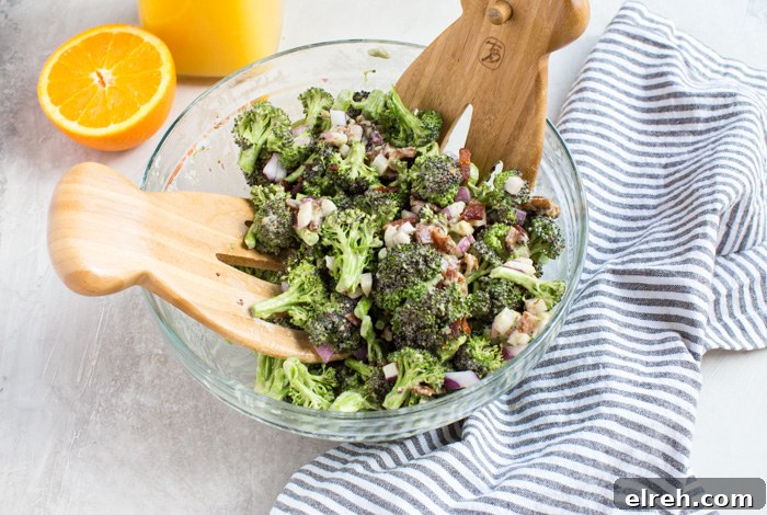 Zesty Broccoli and Citrus Salad 2 Traditional broccoli salad gets upgraded with creamy avocado and tangy citrusy dressing, you don’t want to leave out this Broccoli Citrus Salad from your next cookout.