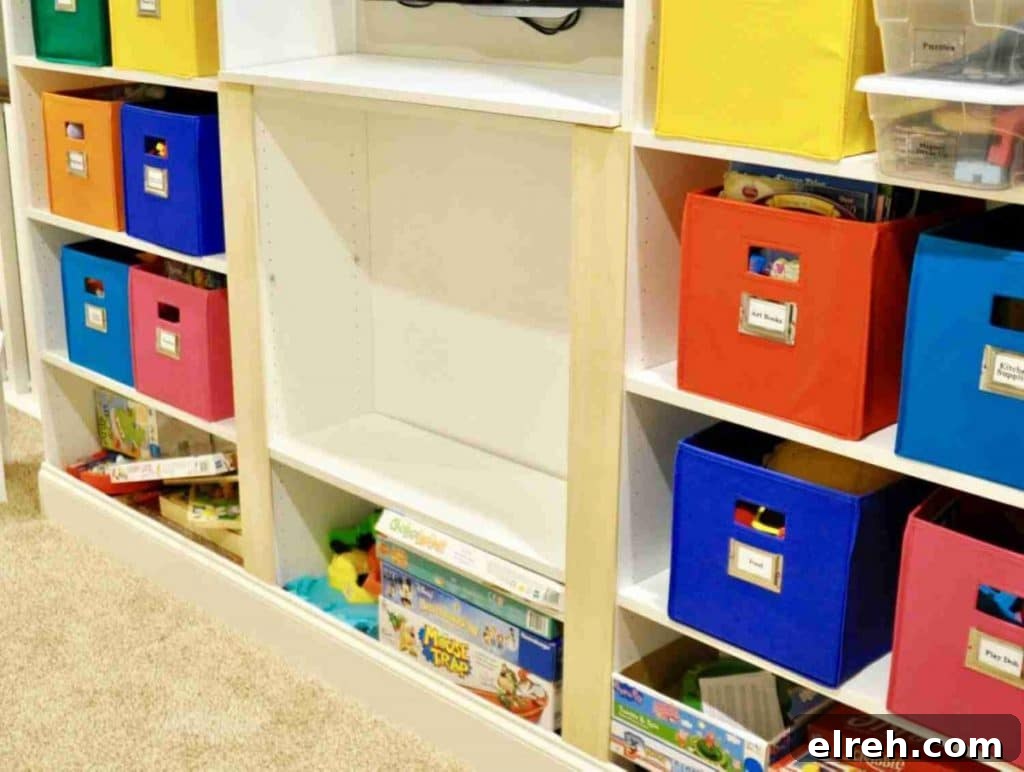 Turn IKEA Billy Bookcases into Built-In Shelving 16 putting in front covers on shelves.