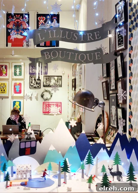 L'Illustre Boutique, a paper shop that sells original prints, reproductions and products embellished with the illustrations of young contemporary artists. In Le Passage du Grand Cerf, Paris. // FoodNouveau.com