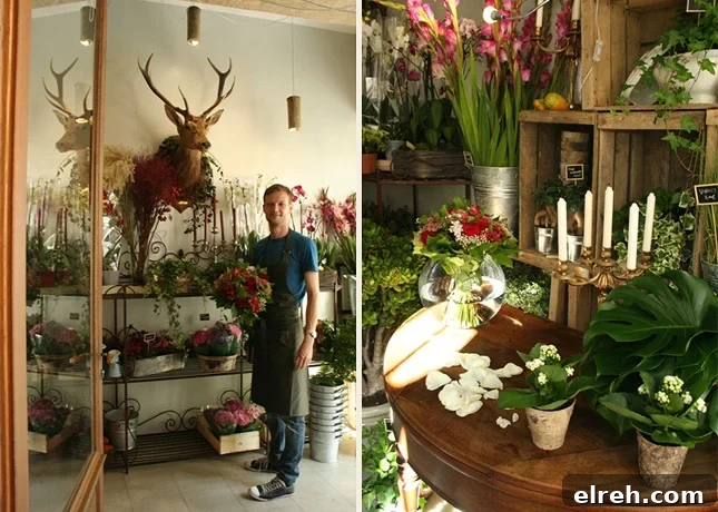 Messages du Grand Cerf, a flower shop in Le Passage du Grand Cerf, Paris // FoodNouveau.com