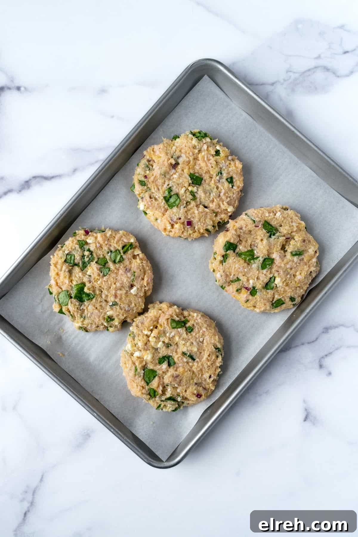 Greek Spinach Feta Chicken Burgers 6 Feta Spinach Chicken Burger Patties.