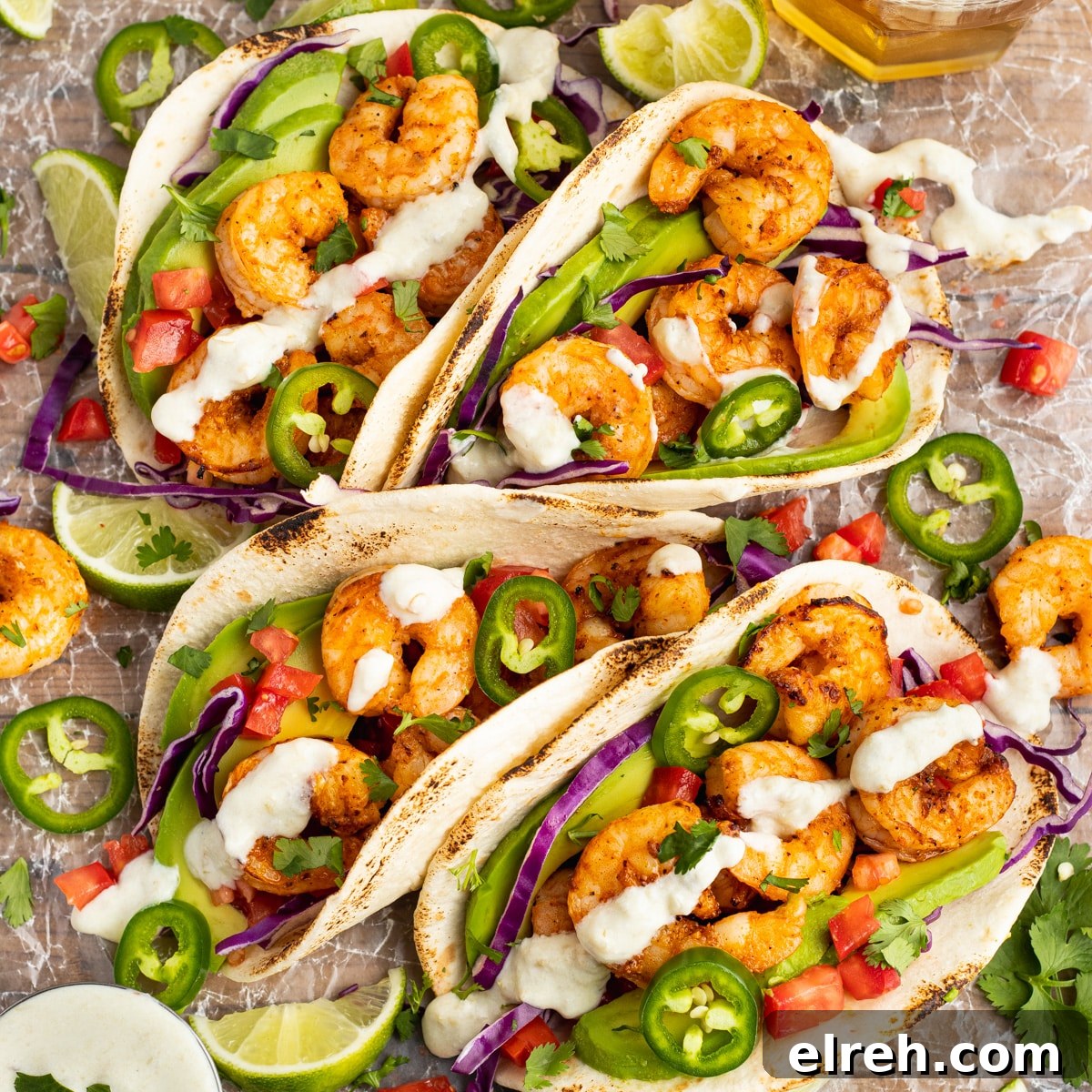 Air fryer shrimp tacos.