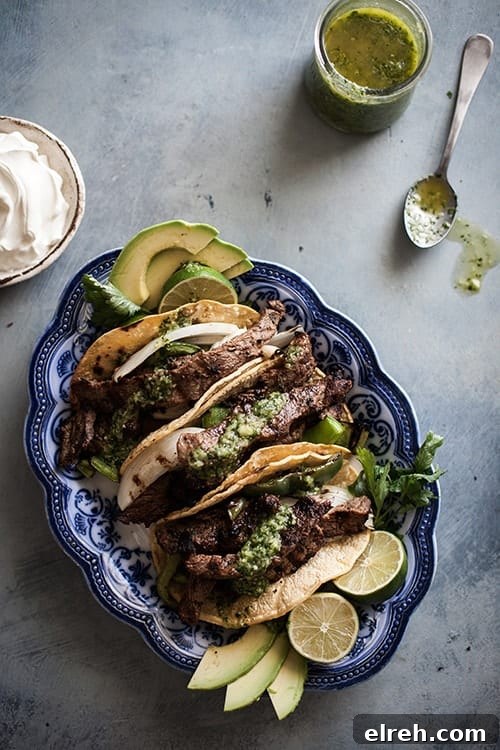 Paleo Grilled Steak Fajitas with Chimichurri Sauce 5 Gluten-Free Fajitas Recipe