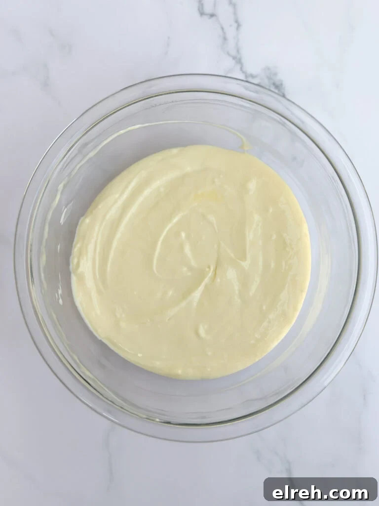cheesecake mixture.