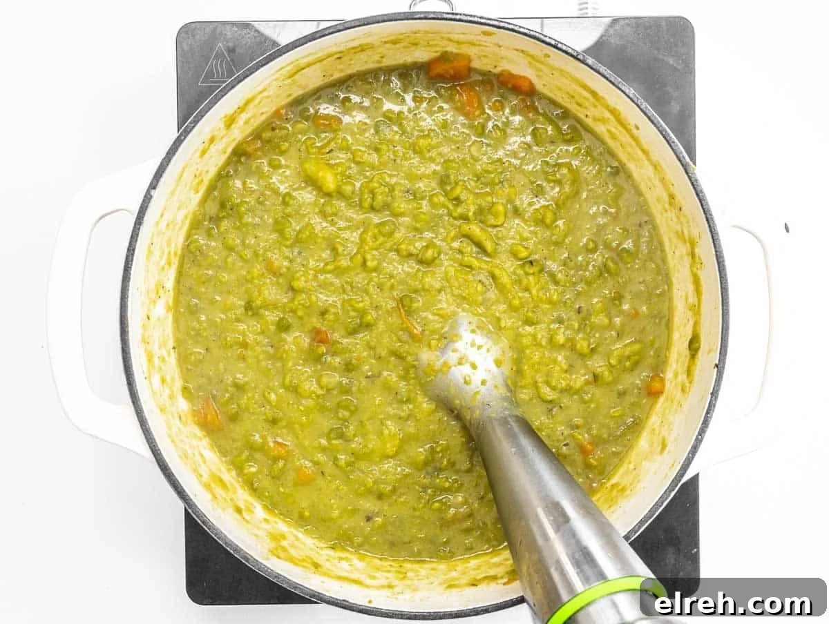 Classic Split Pea Soup Recipe with Ham 10 blender and split pea soup