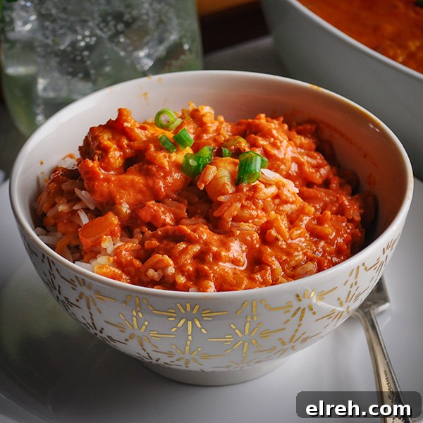 A bowl of Indian Shrimp and Rice.