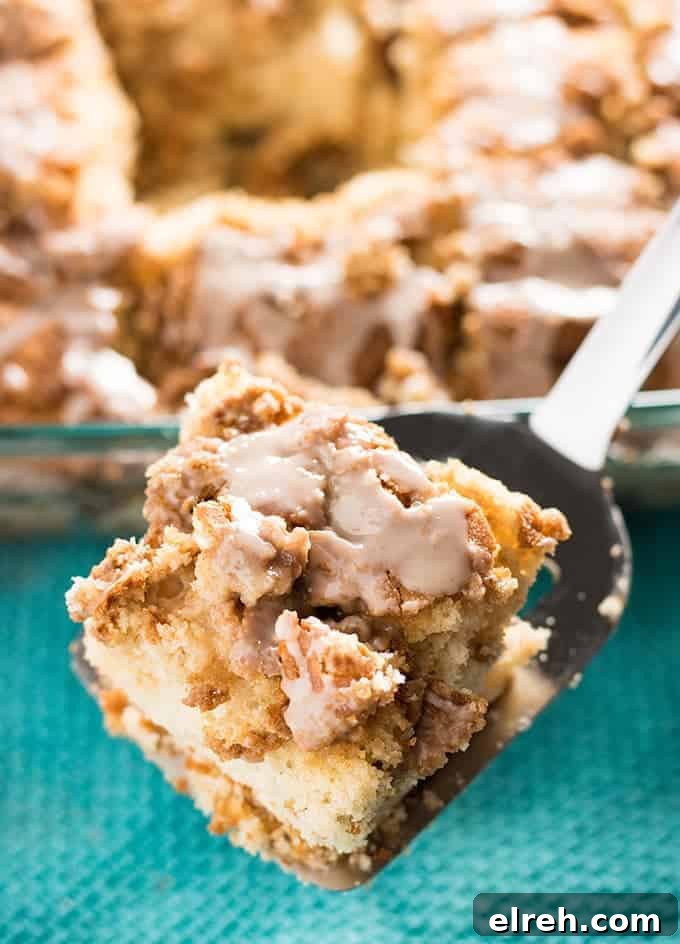 Cinnamon Roll Cake with Cream Cheese Frosting 4 cinnamon roll cake