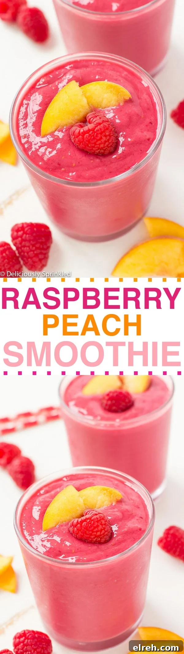 Refreshing Raspberry Peach Smoothie Recipe 13 RASPBERRY PEACH SMOOTHIE