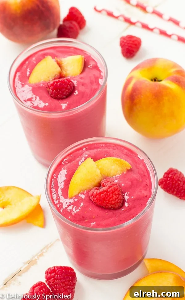 Refreshing Raspberry Peach Smoothie Recipe 5 Raspberry Peach Smoothie Recipe