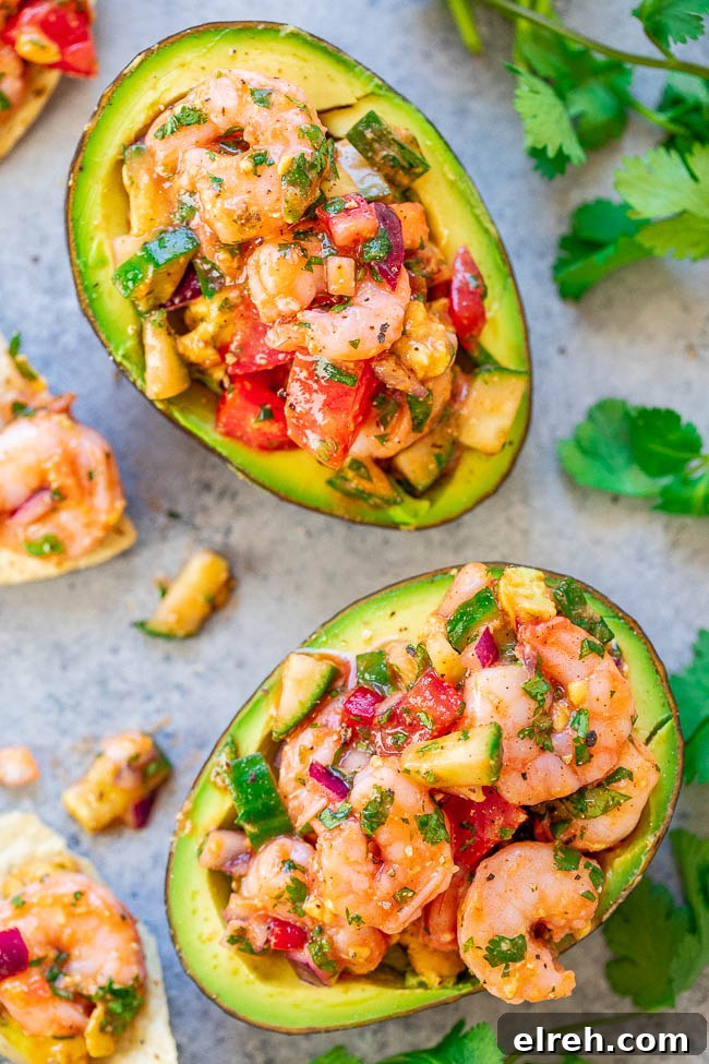 Authentic Mexican Shrimp Cocktail Recipe 20 Two Shrimp Stuffed Avocados.