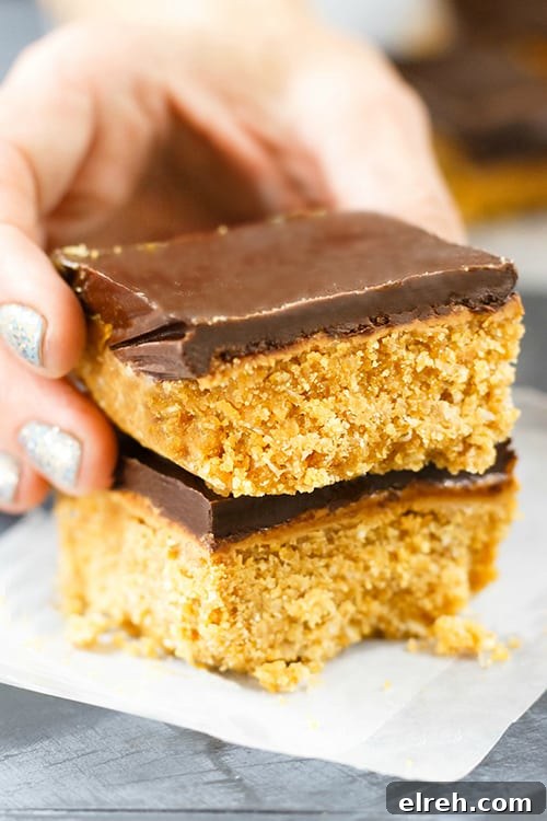 Clean Eating No Bake Peanut Butter Bars Recipe