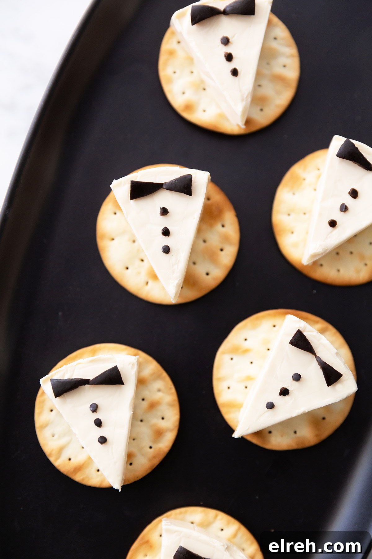Tuxedo Cheese Crackers for Parties 2 Tuxedo Cheese crackers