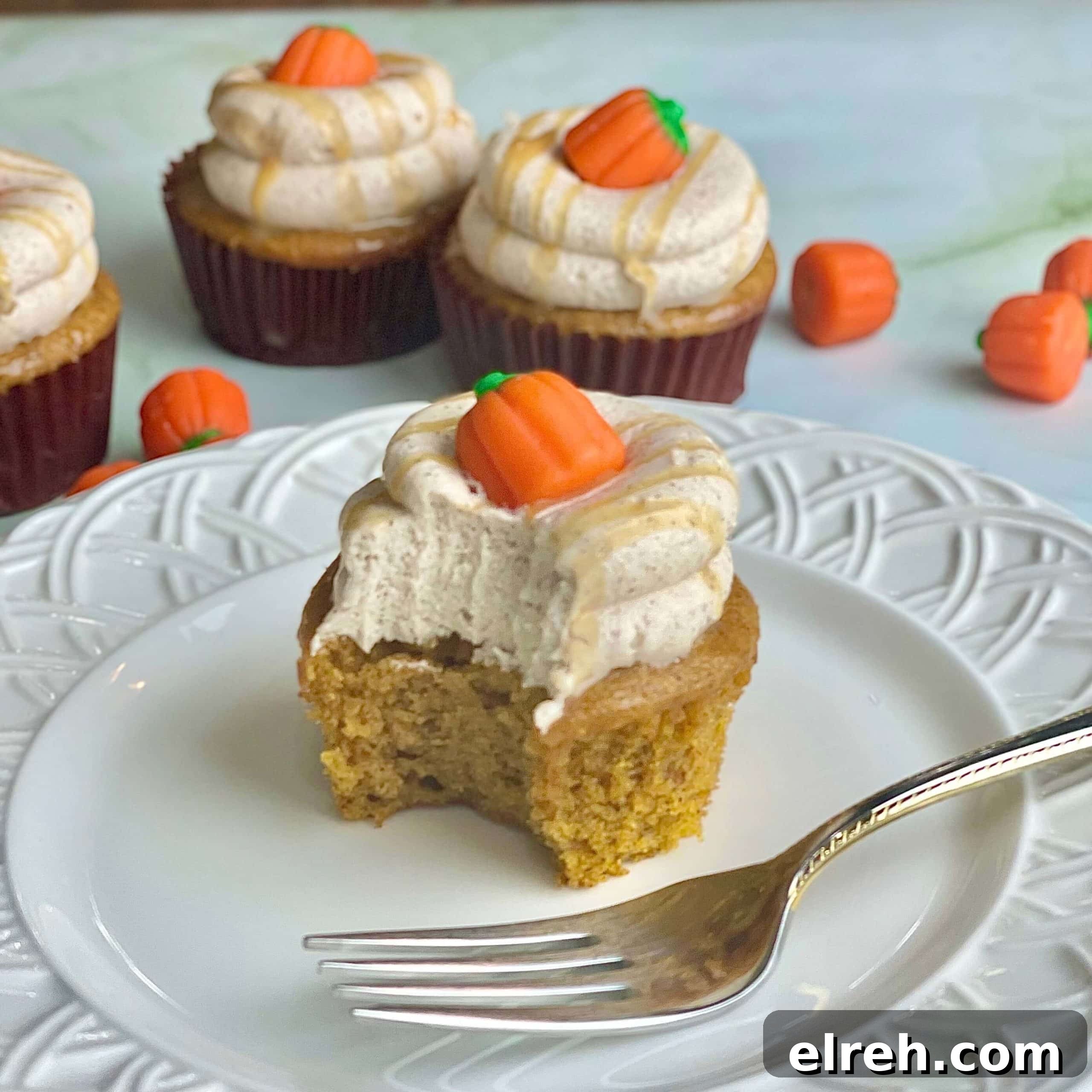 Pumpkin spice cupcakes