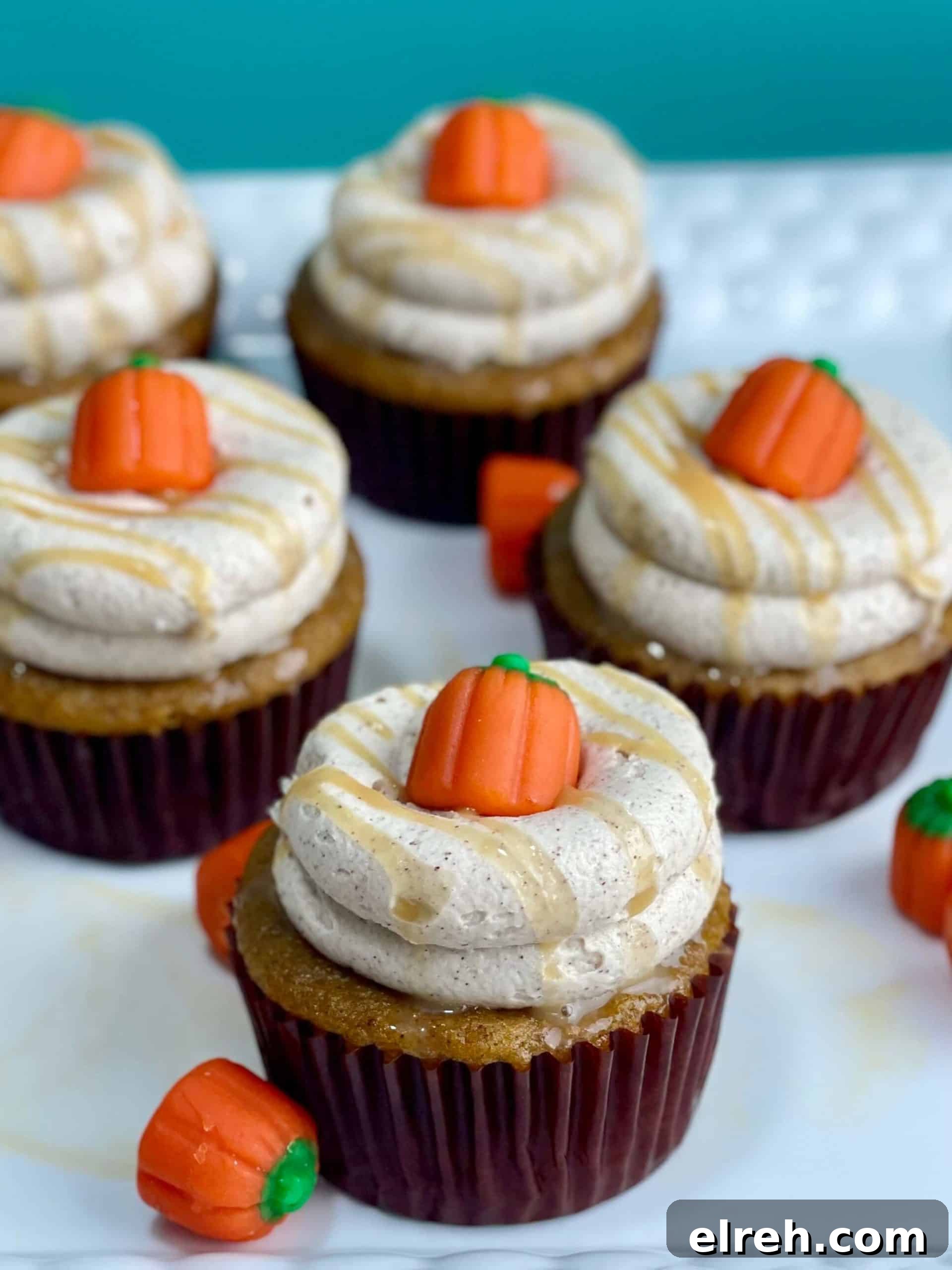 Pumpkin spice cupcake batter