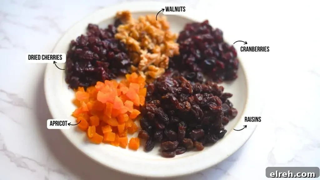 dry fruits used in fruitcake cookies