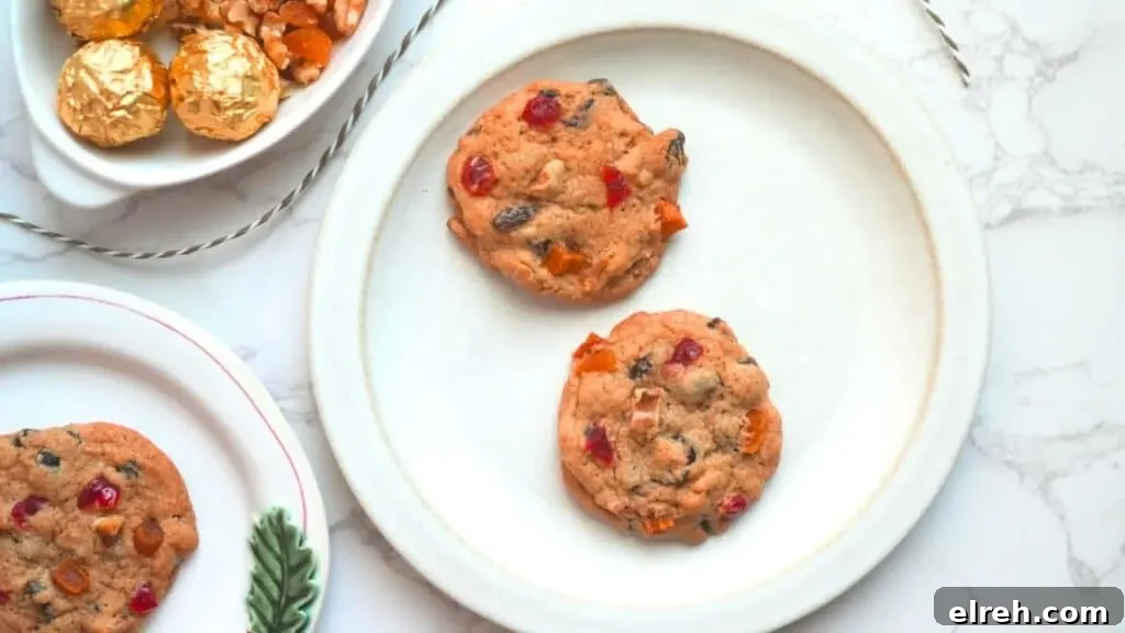 chewy fruit cake cookie