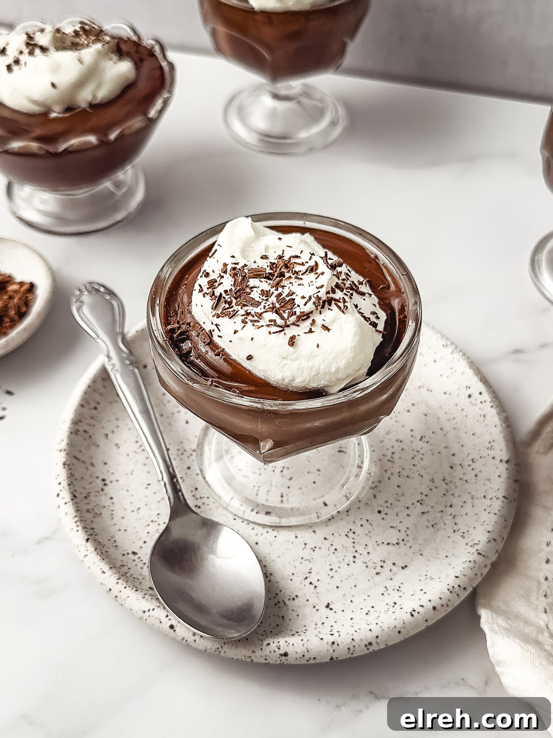 Creamy Homemade Chocolate Pudding Recipe 3 Chocolate pudding in dessert cups