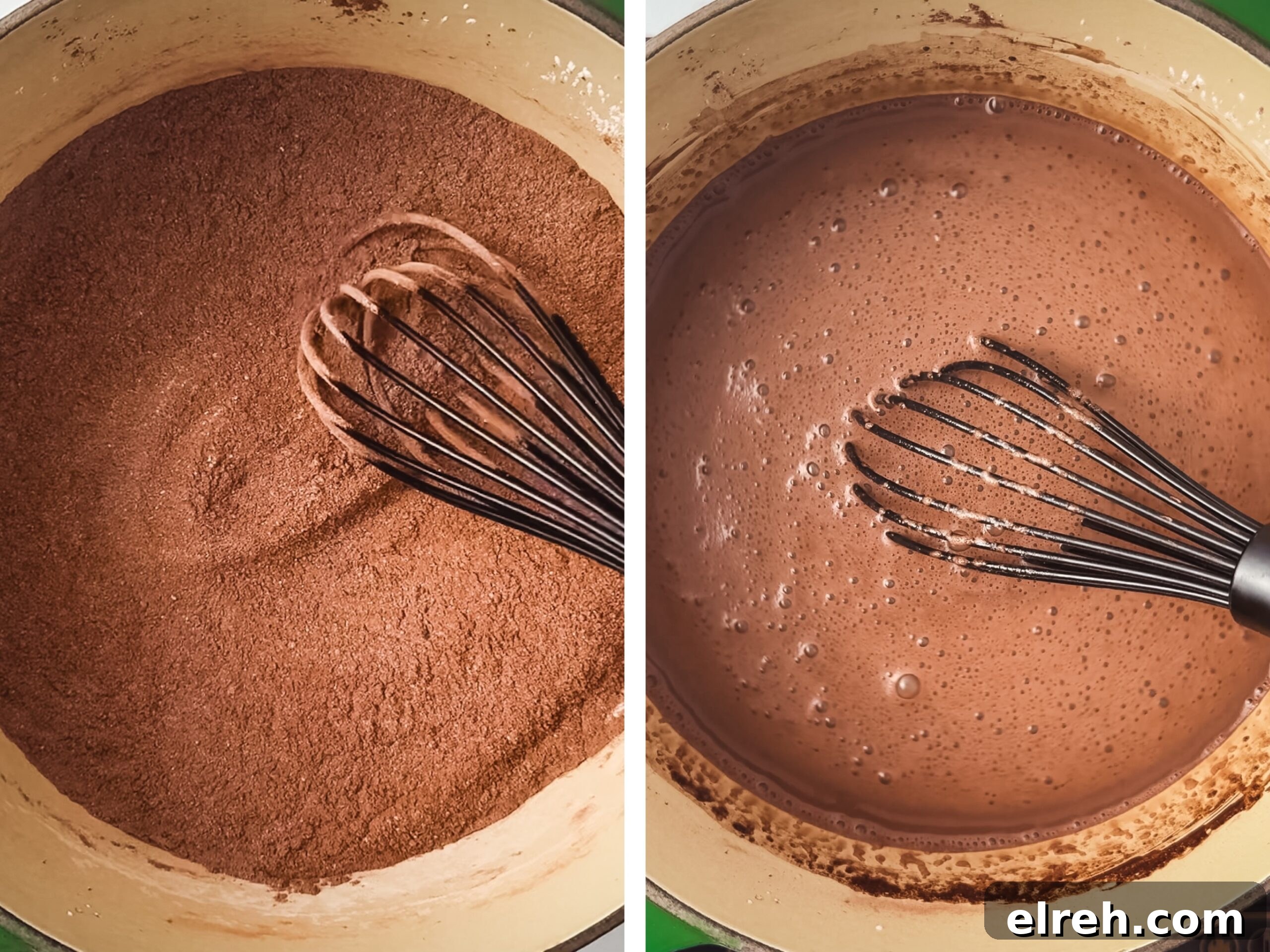 Creamy Homemade Chocolate Pudding Recipe 5 Pouring milk into a saucepan