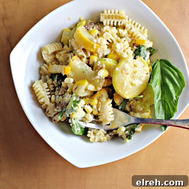 pasta with fresh corn pesto