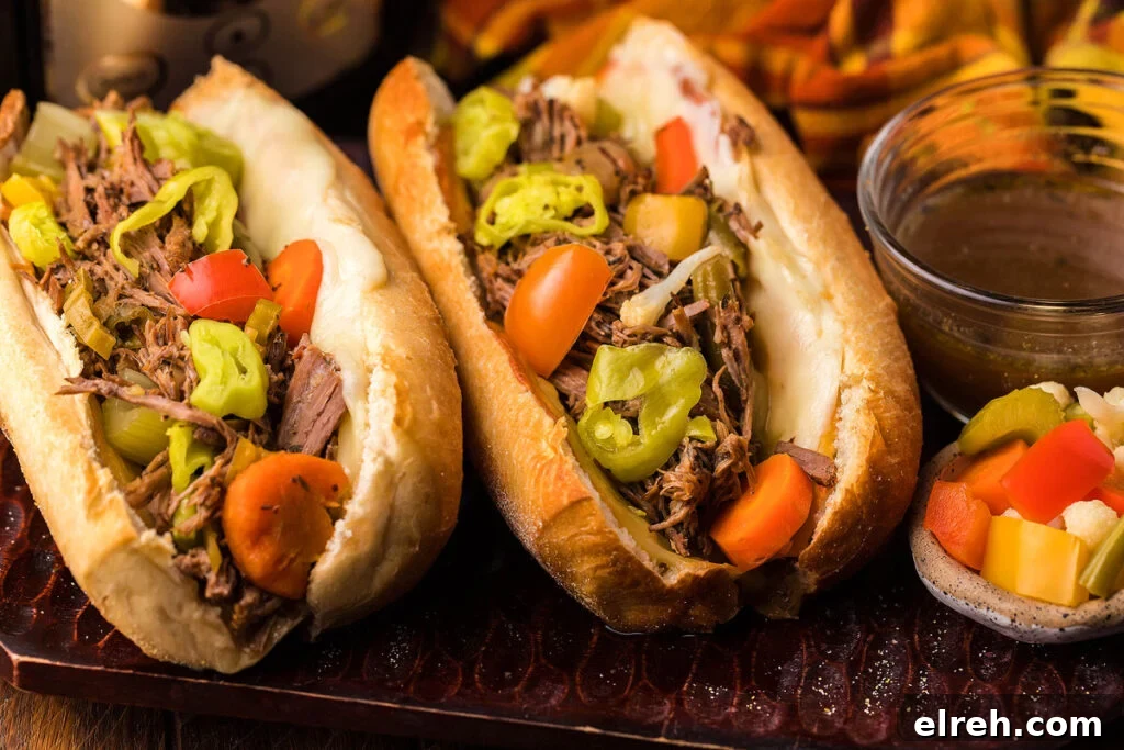 50 July Recipes to Cook This Summer 42 Two Italian beef buns on a tray.