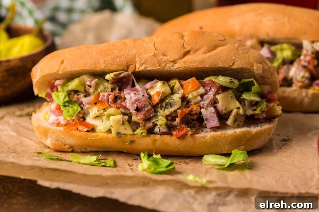 50 July Recipes to Cook This Summer 44 Chopped sandwich on a tray.
