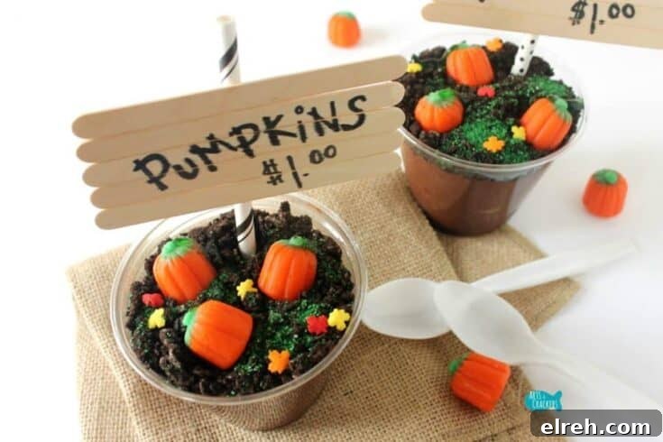 Pumpkin Patch Pudding Cups