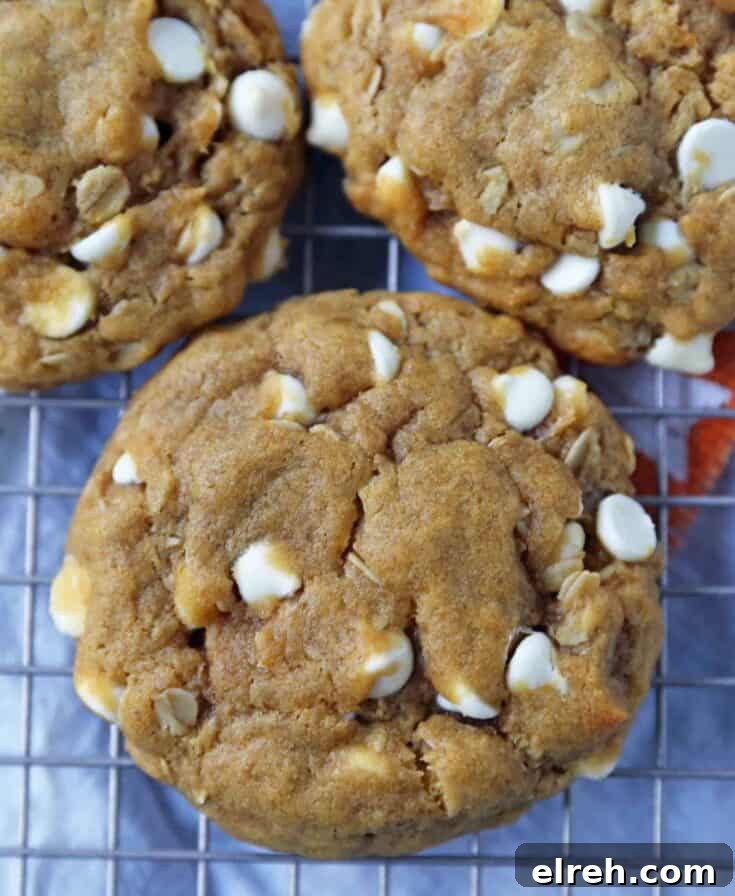 Pumpkin White Chocolate Chip Cookies