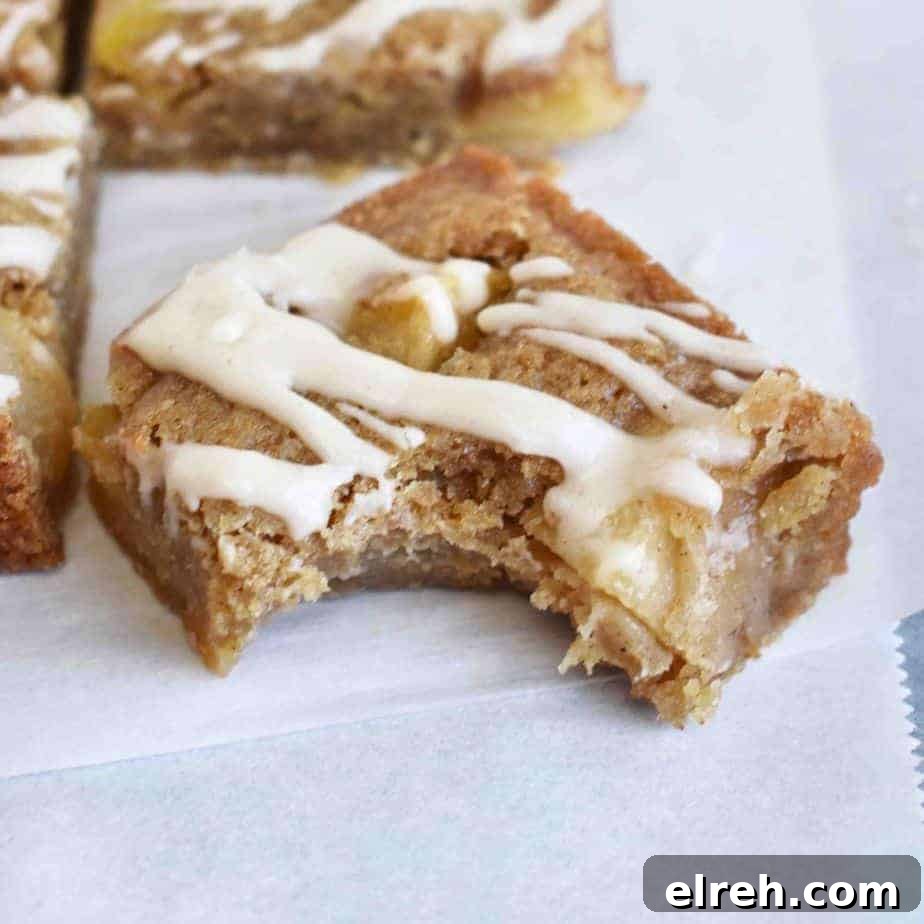 Brown Butter Apple Blondies