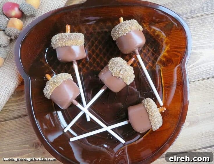 Salted Caramel Marshmallow Acorns