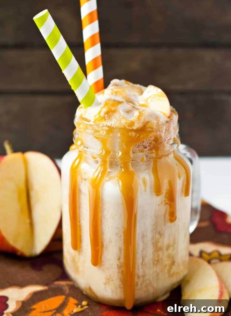 Caramel Apple Cider Floats