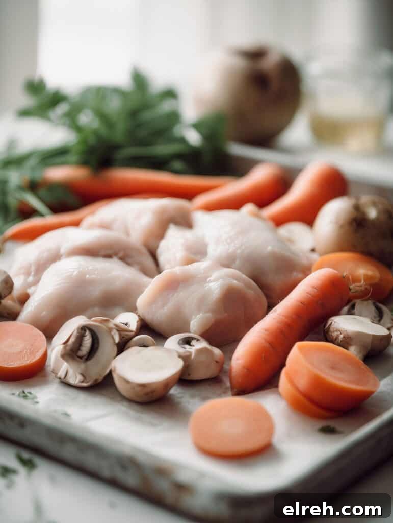 Sheet-Pan Chicken Thighs with Roasted Vegetables 4 Roasted vegetables and chicken on plate