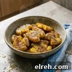 Indian smashed potatoes