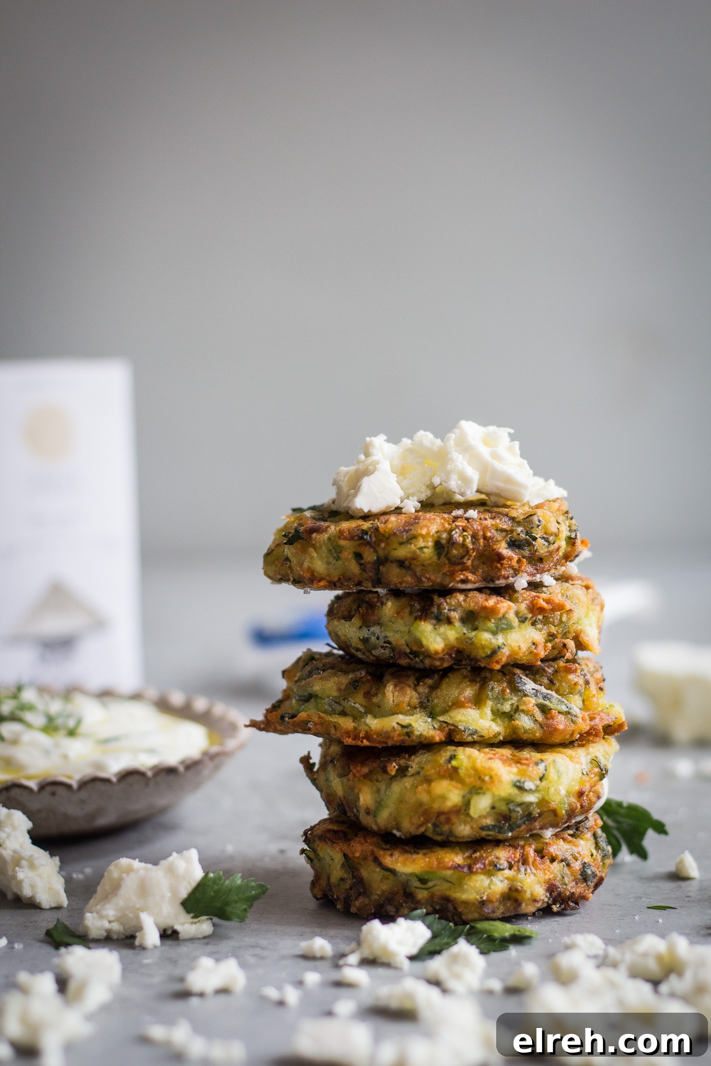GREEK KOLOKITHOKEFTEDES (ZUCCHINI, FETA AND HERB FRITTERS) GLUTEN FREE RECIPE 5